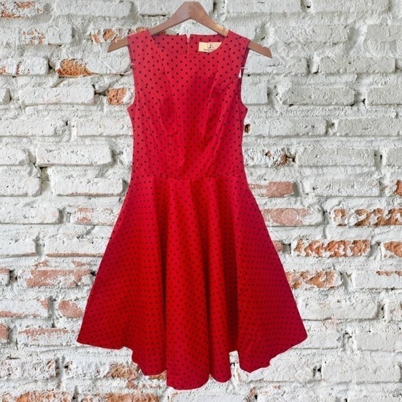 Grace Karin Sleeveless Polka Dot Dress XS NWT 1 - Picture 1 of 8